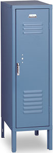 Vertical Single Tier, 1-Wide, Half Size Locker offered by Capital Bedding Company