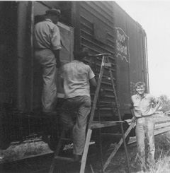 Back in the day, we unloaded crates of springs by hand from rail cars parked on the tracks in front of our building