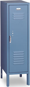 Vertical Single Tier, 1-Wide, Half Size Locker offered by Capital Bedding Company