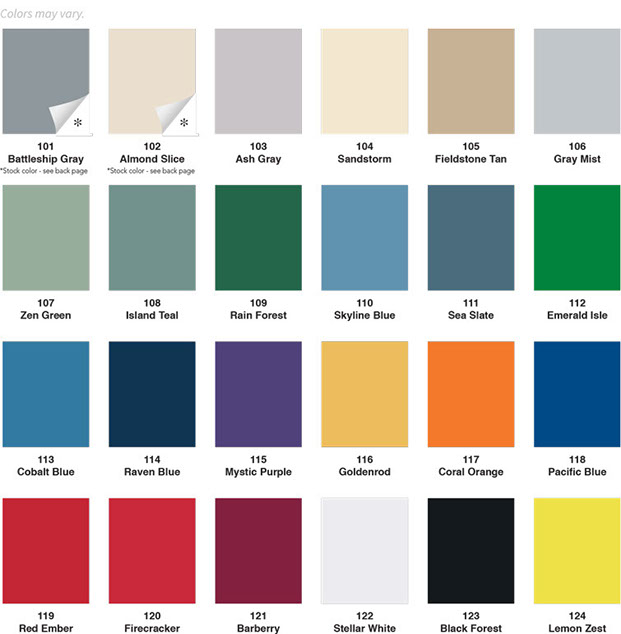 Color Options for Lockers and Cabinets