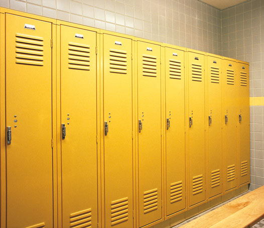 Lemon Zest colored lockers offered by Capital Bedding Company
